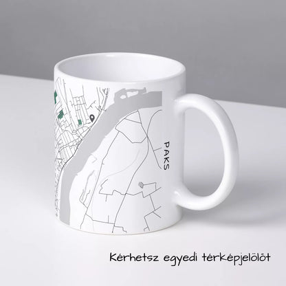 Paks - Térképes bögre