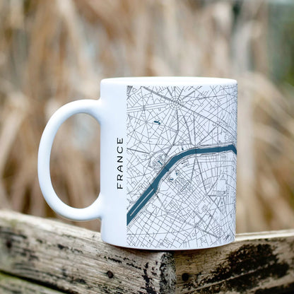 Párizs - Térképes bögre