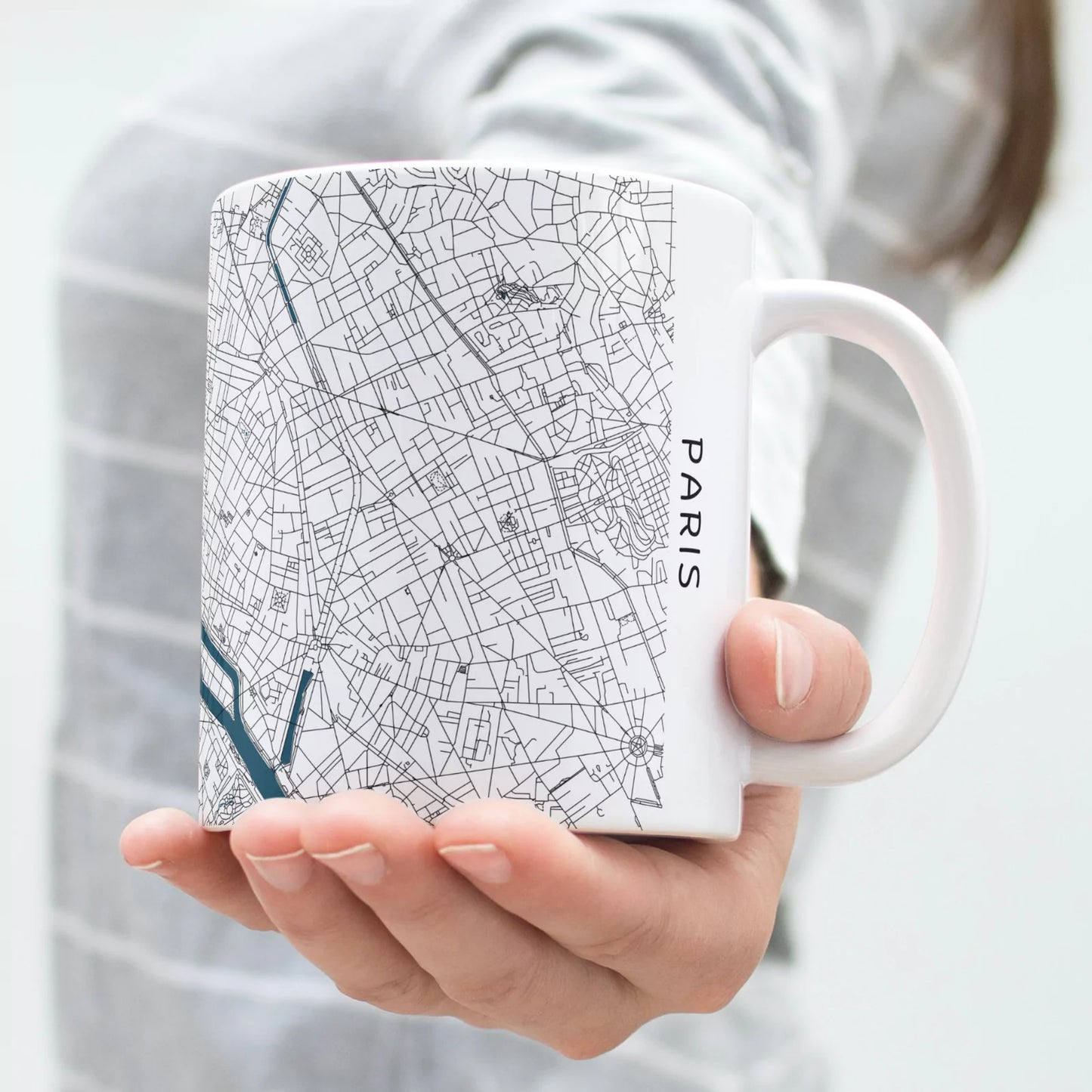 Párizs - Térképes bögre