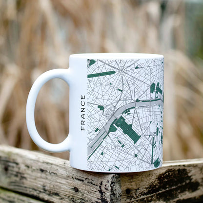 Párizs - Térképes bögre