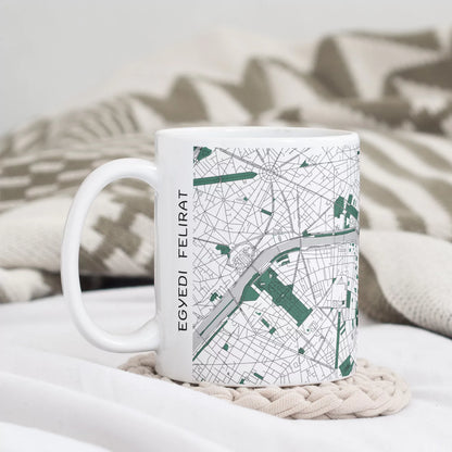 Párizs - Térképes bögre