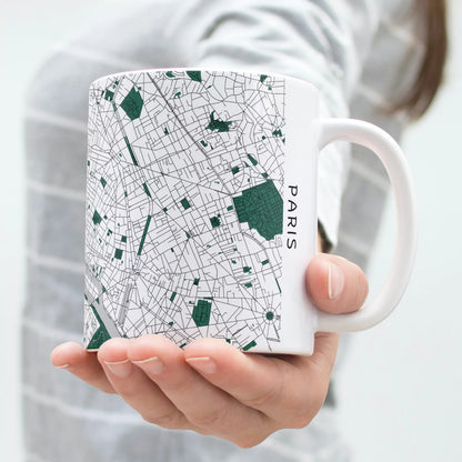 Párizs - Térképes bögre