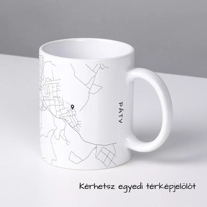 Páty - Térképes bögre