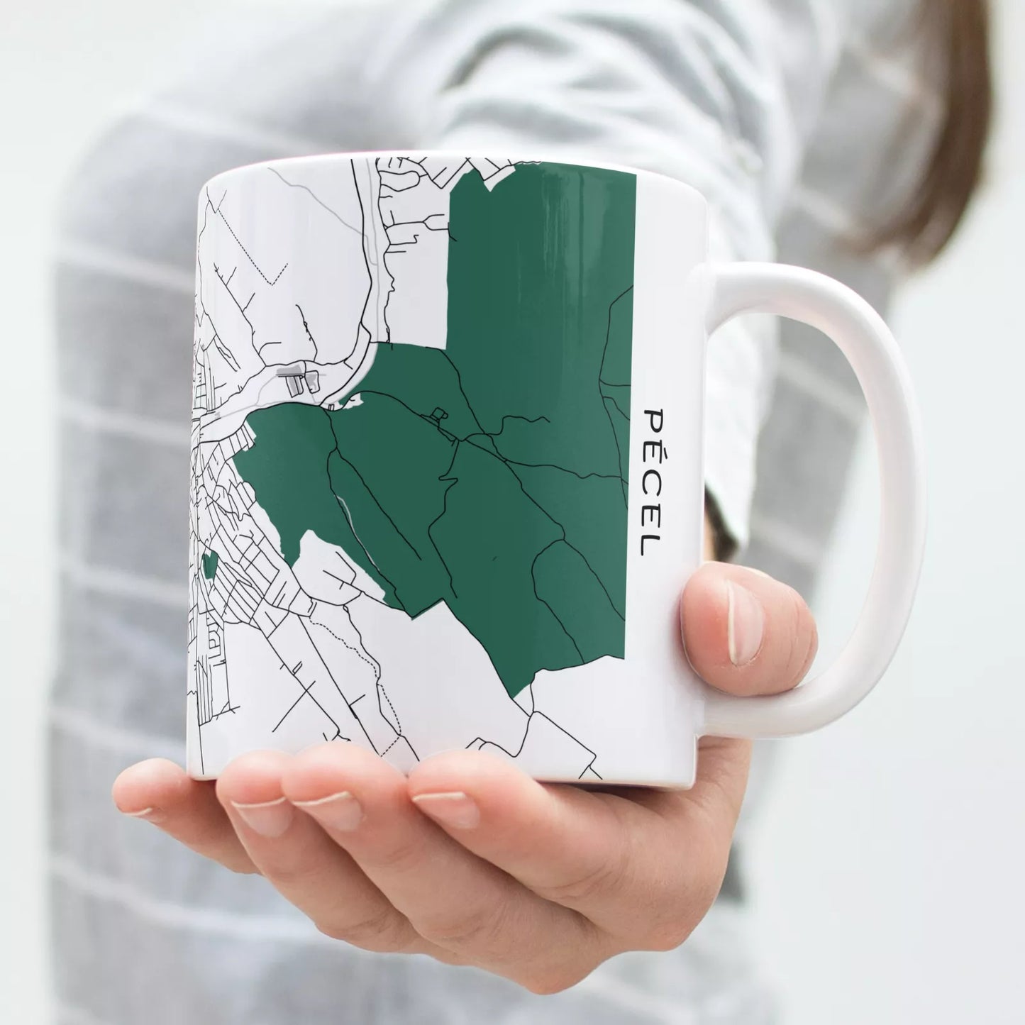 Pécel - Térképes bögre