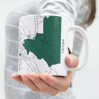 Pécel - Térképes bögre