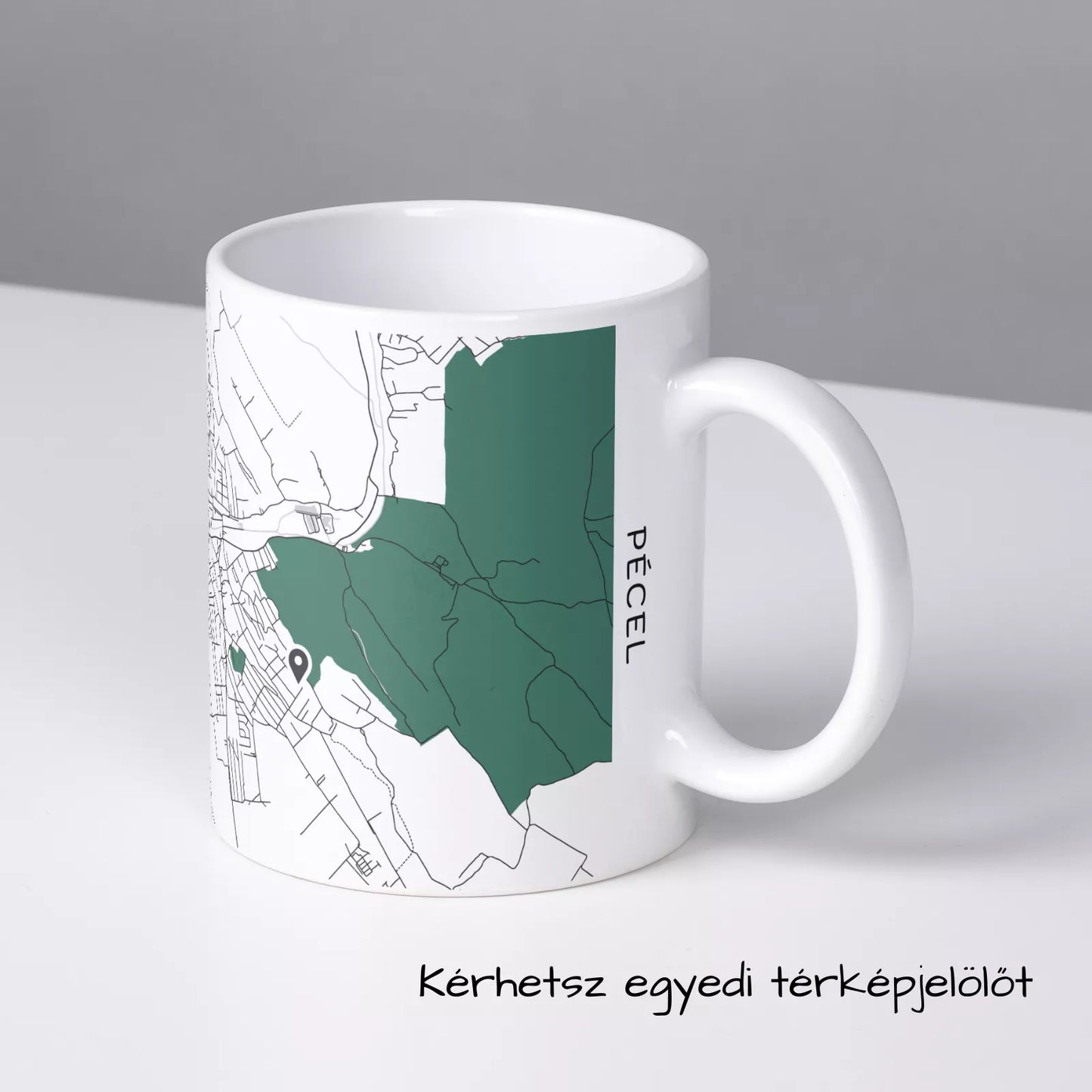 Pécel - Térképes bögre