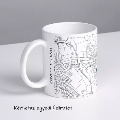 Pécel - Térképes bögre