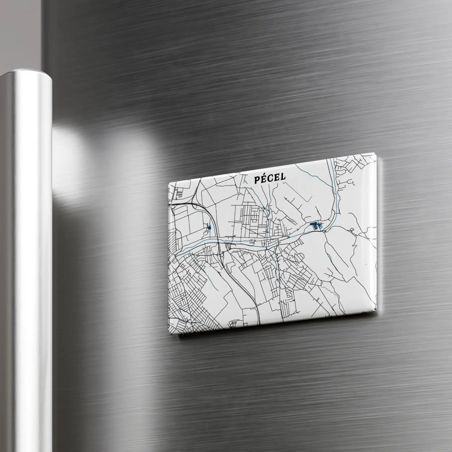 Pécel - Térképes hűtőmágnes