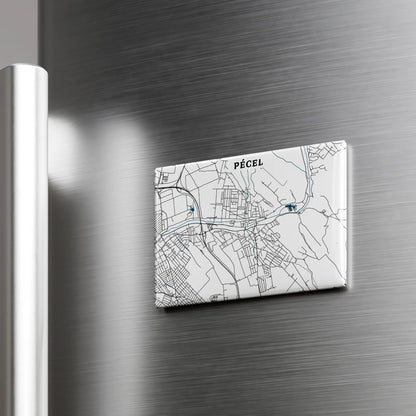 Pécel - Térképes hűtőmágnes