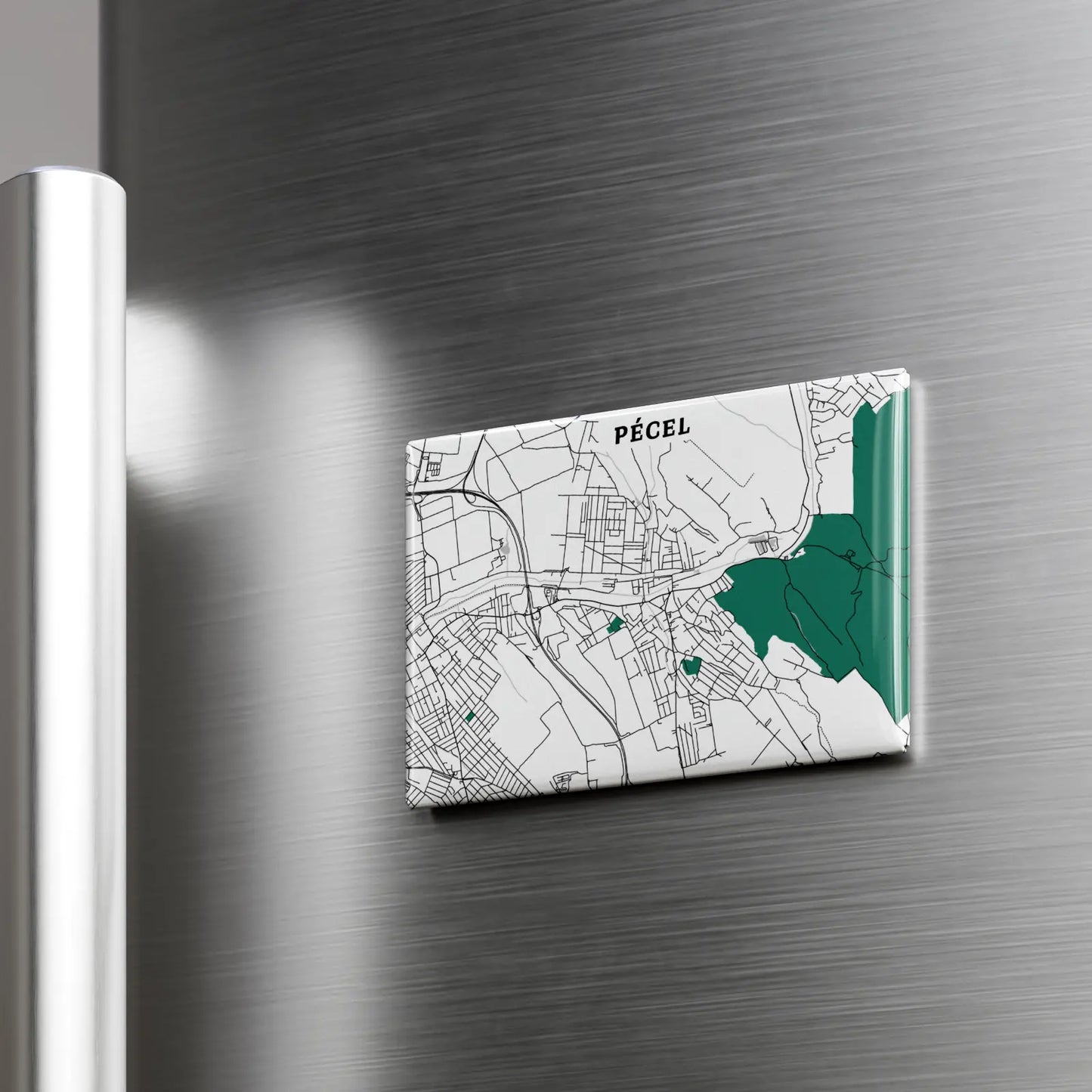 Pécel - Térképes hűtőmágnes
