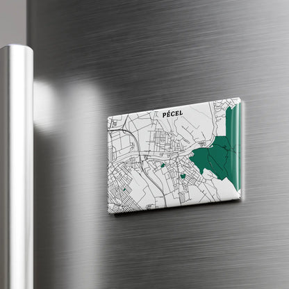 Pécel - Térképes hűtőmágnes