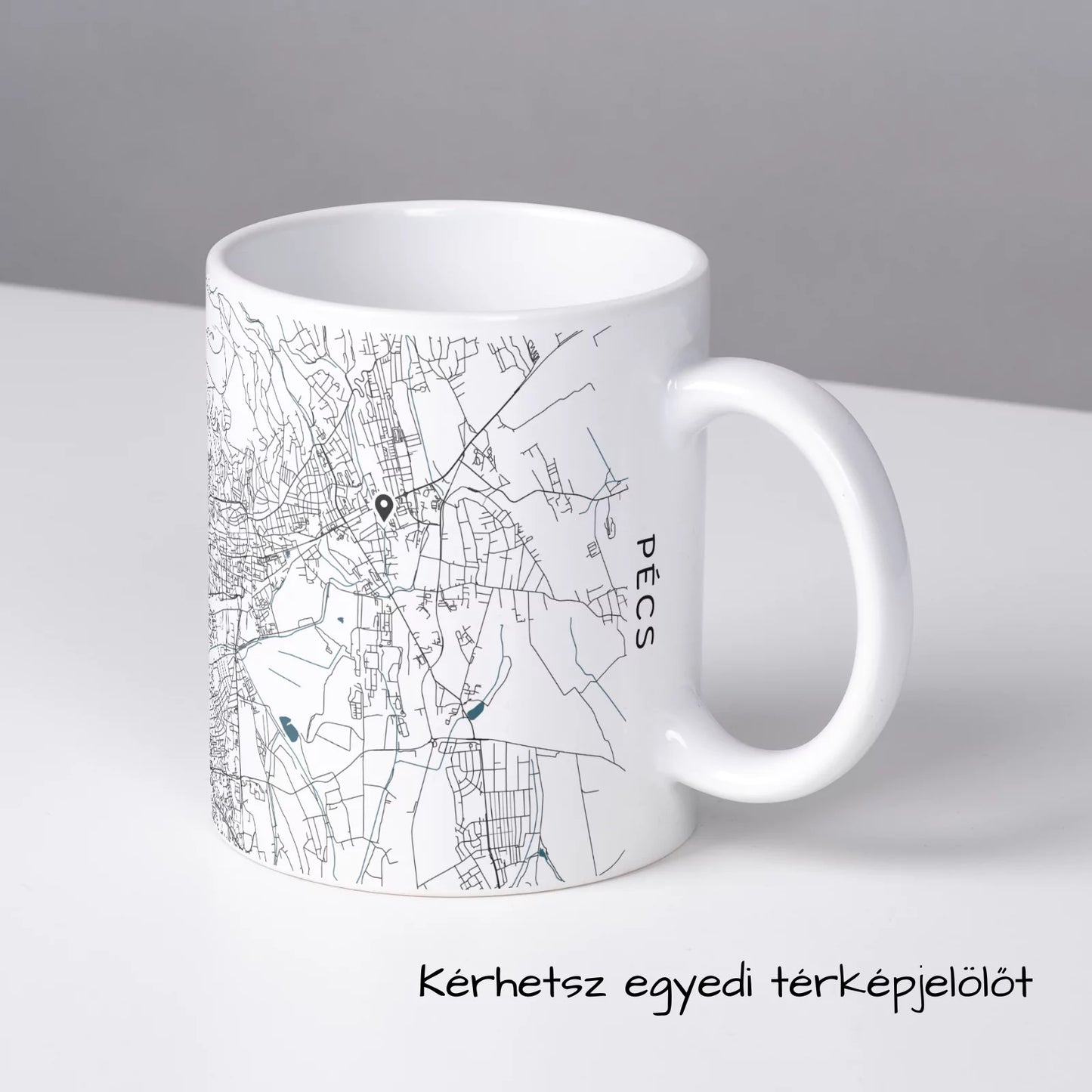 Pécs - Térképes bögre