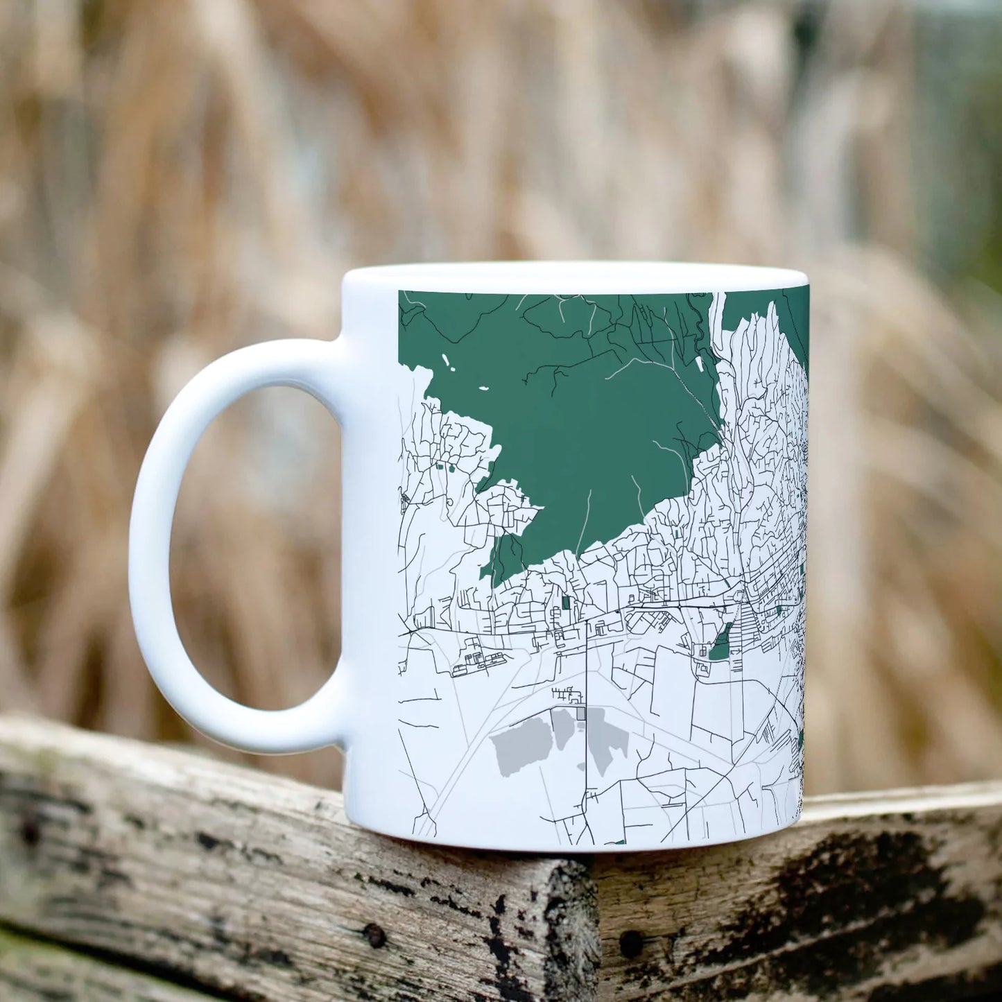 Pécs - Térképes bögre