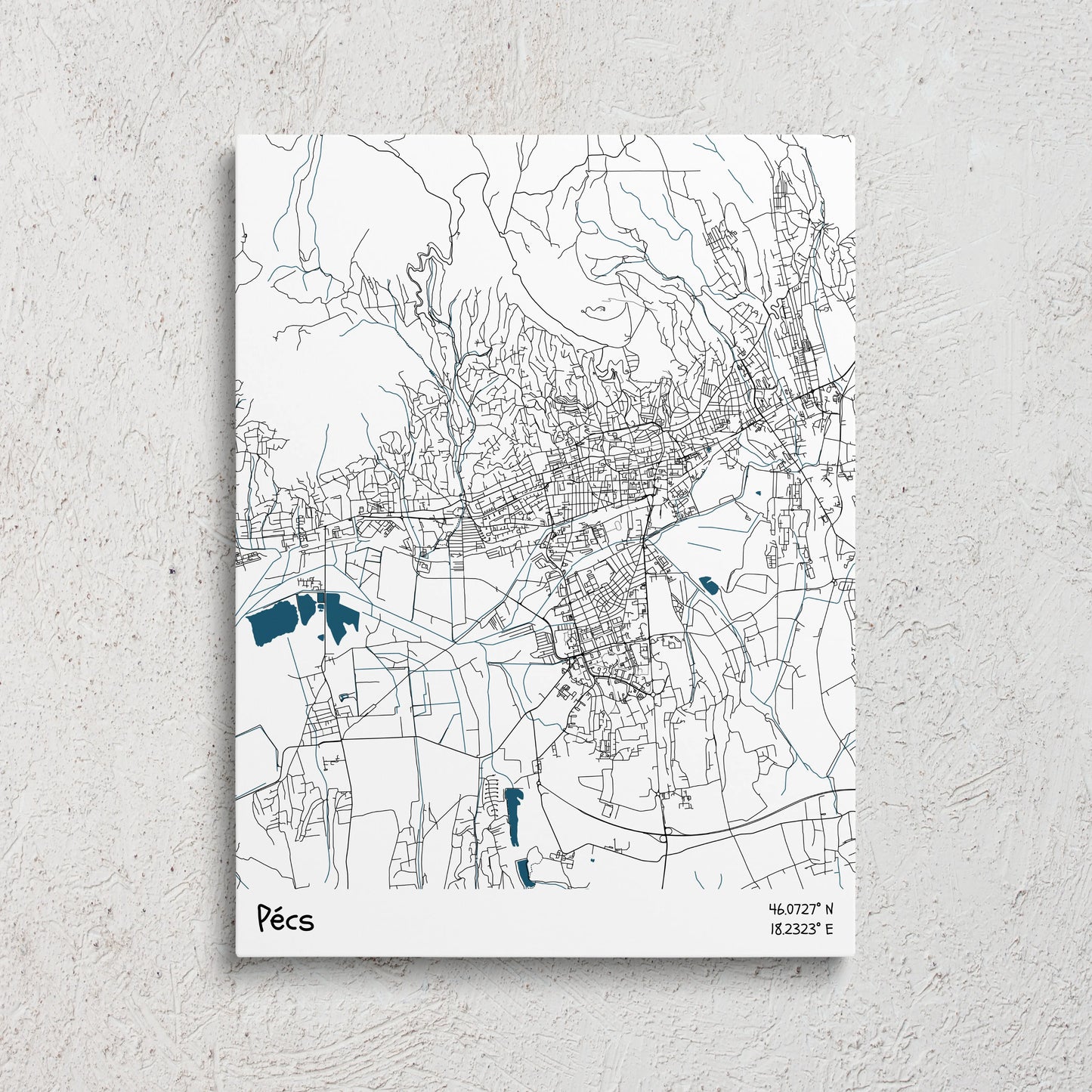 Pécs vászonkép