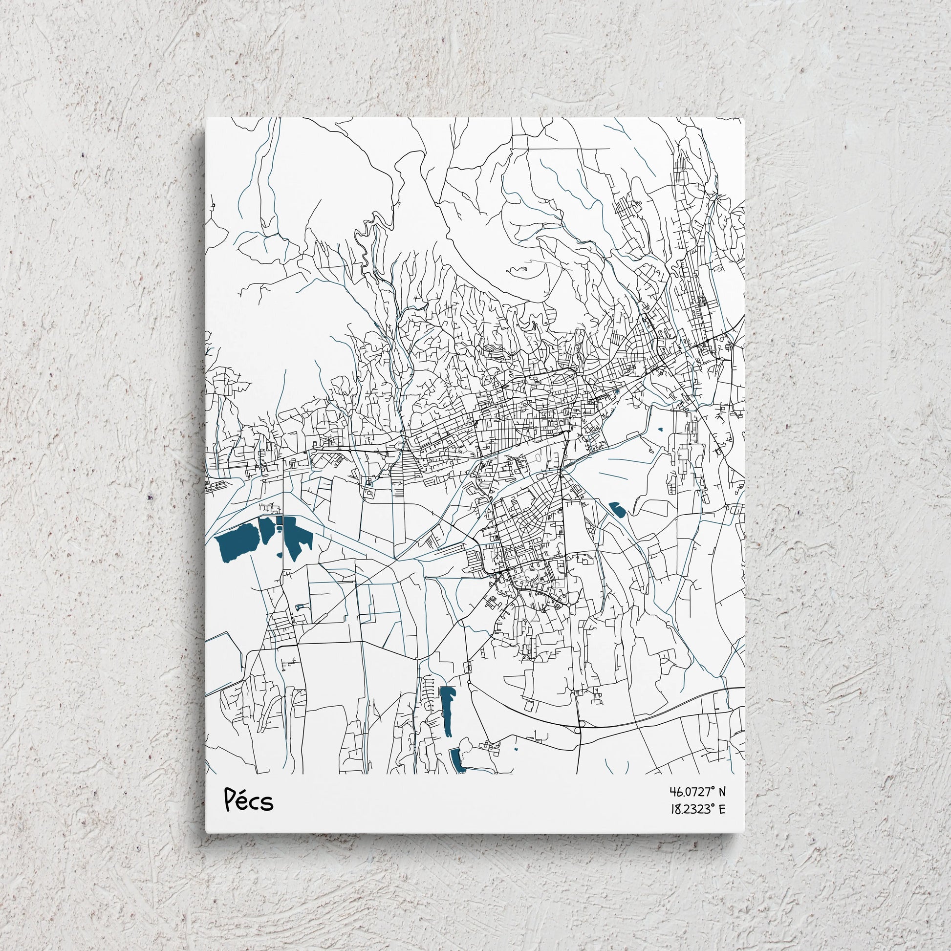Pécs vászonkép