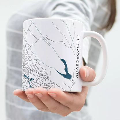 Pilisvörösvár - Térképes bögre