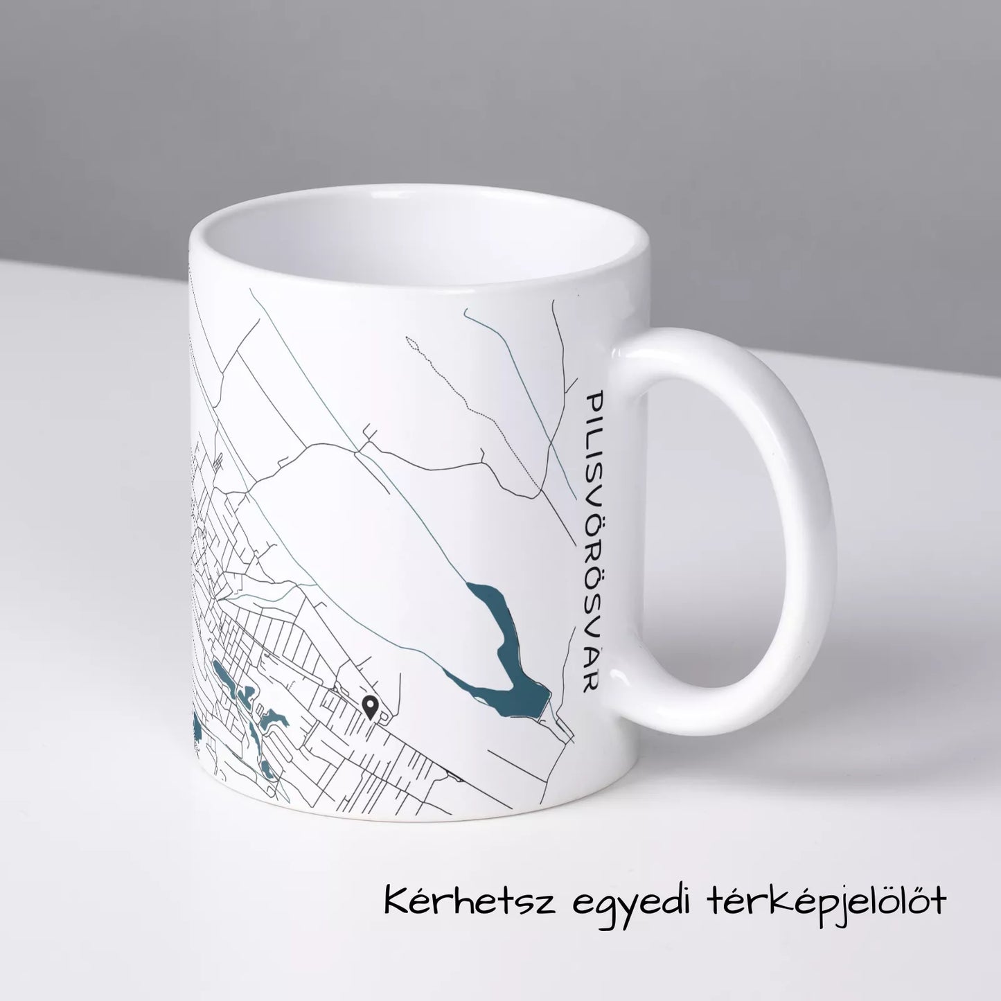 Pilisvörösvár - Térképes bögre