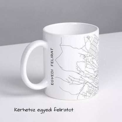 Pilisvörösvár - Térképes bögre