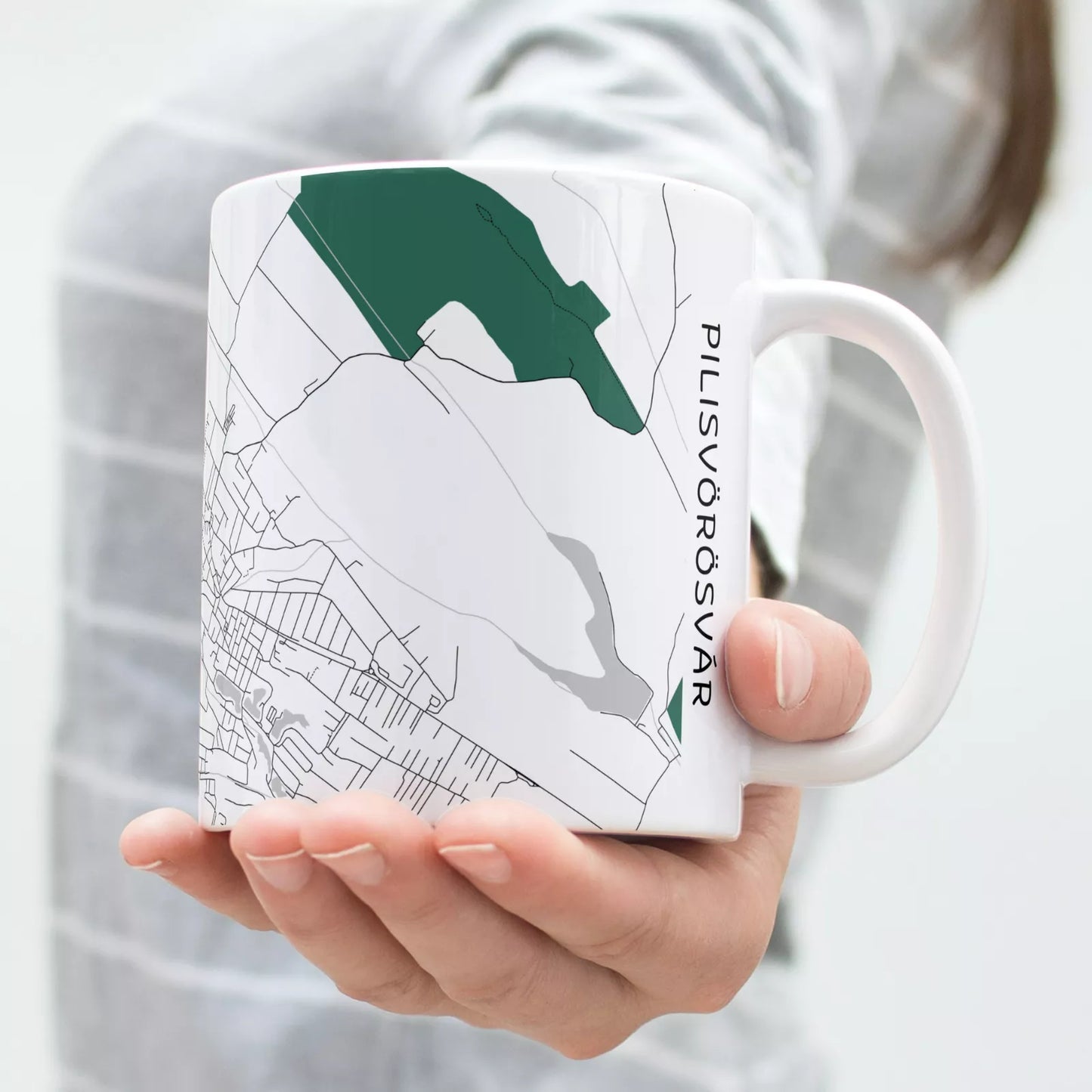 Pilisvörösvár - Térképes bögre