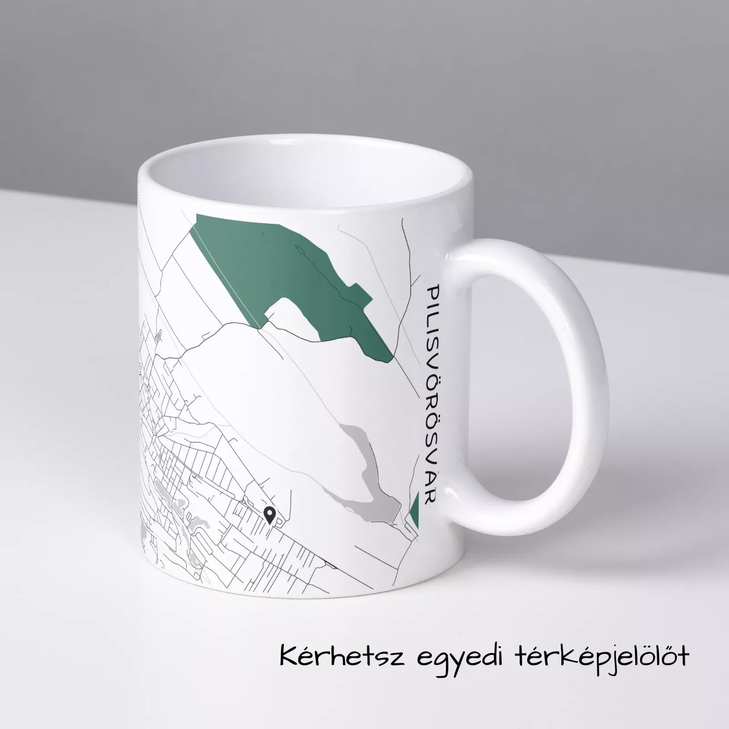 Pilisvörösvár - Térképes bögre