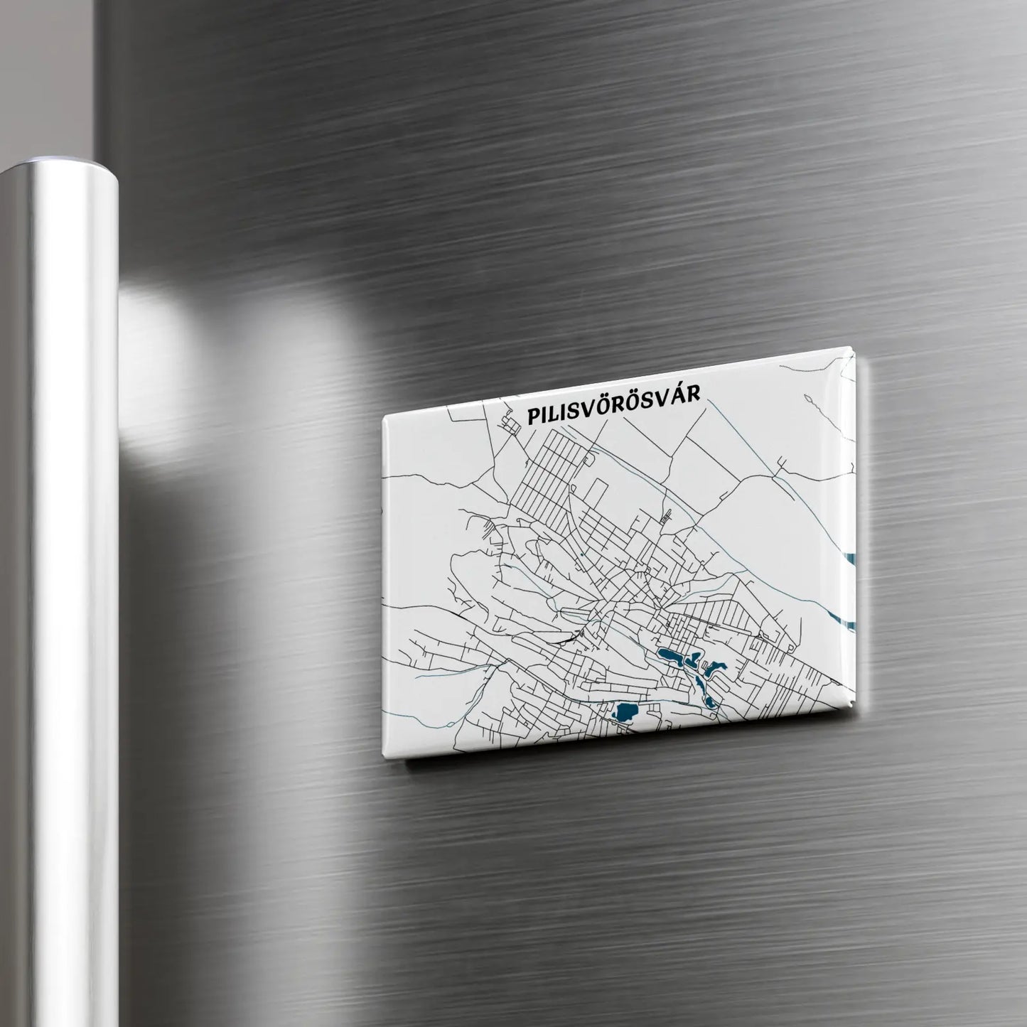 Pilisvörösvár - Térképes hűtőmágnes