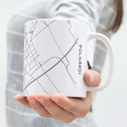 Polgárdi - Térképes bögre