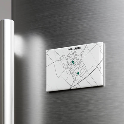 Polgárdi - Térképes hűtőmágnes