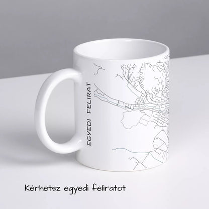 Pomáz - Térképes bögre