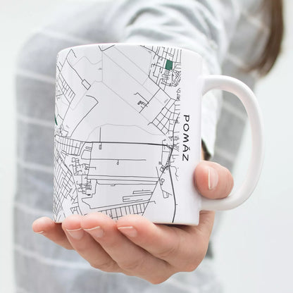 Pomáz - Térképes bögre