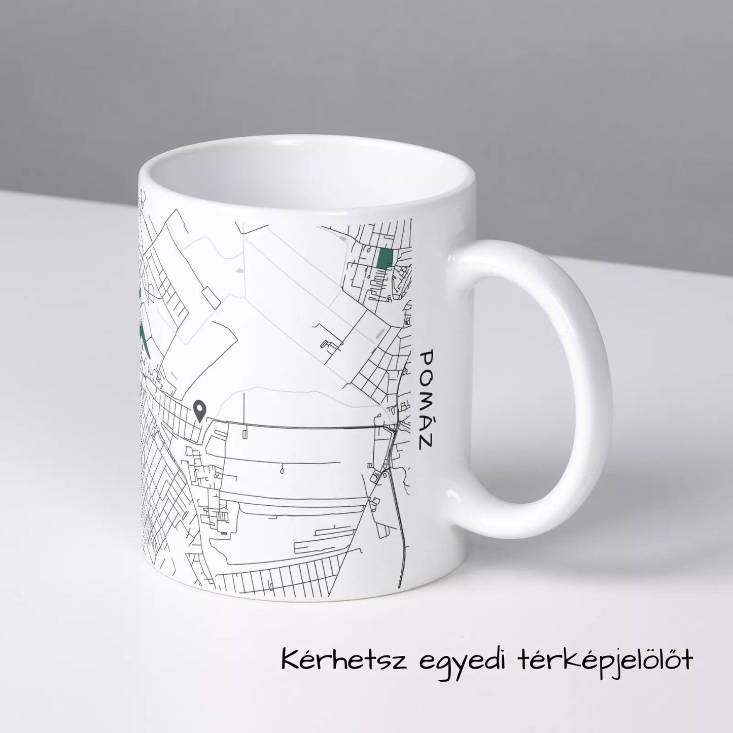 Pomáz - Térképes bögre