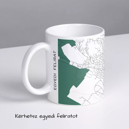 Pomáz - Térképes bögre