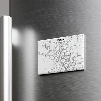 Pomáz - Térképes hűtőmágnes