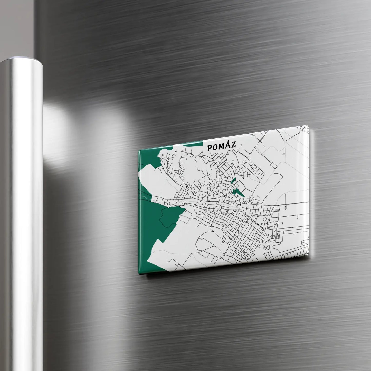 Pomáz - Térképes hűtőmágnes