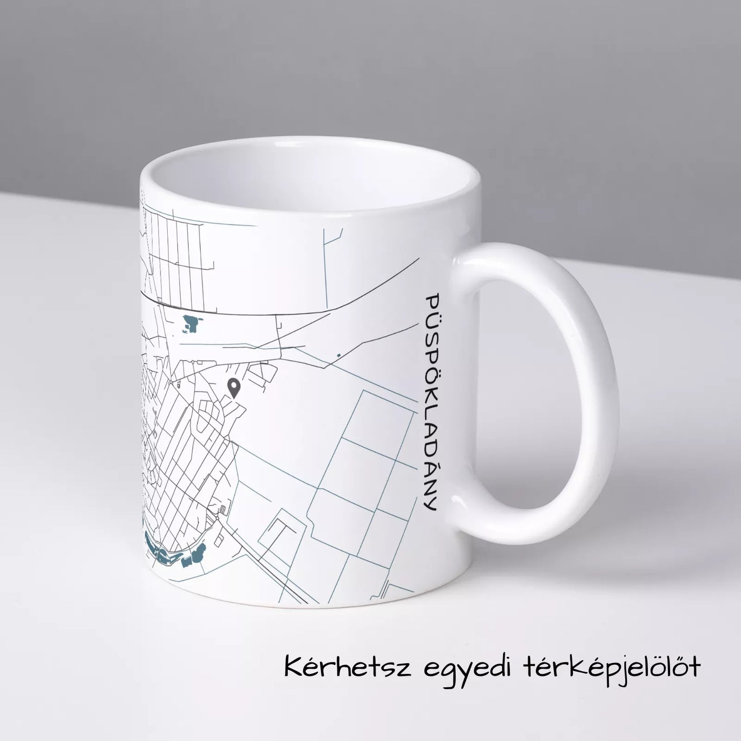 Püspökladány - Térképes bögre