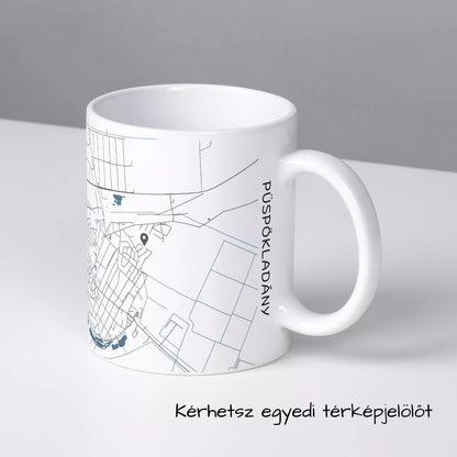 Püspökladány - Térképes bögre