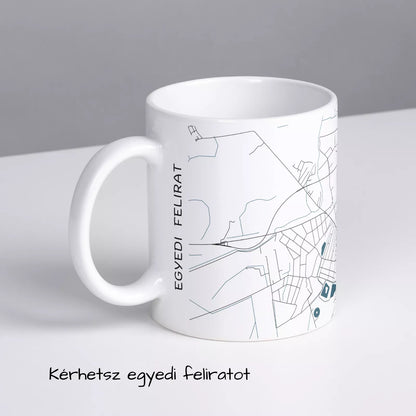 Püspökladány - Térképes bögre