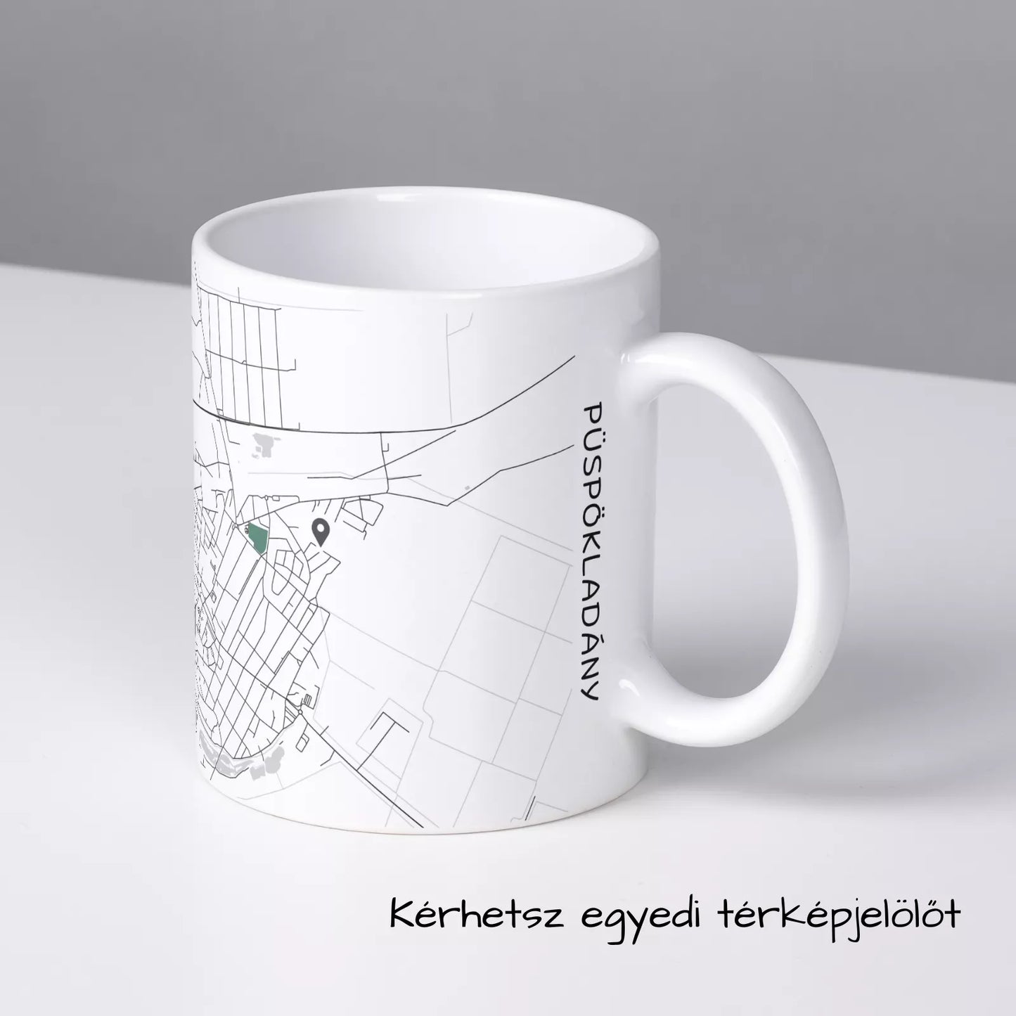 Püspökladány - Térképes bögre