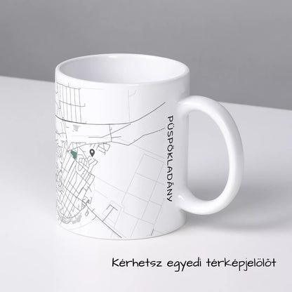 Püspökladány - Térképes bögre