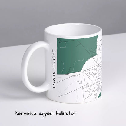 Püspökladány - Térképes bögre