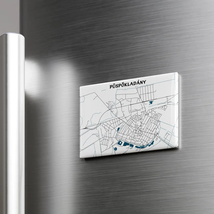 Püspökladány - Térképes hűtőmágnes