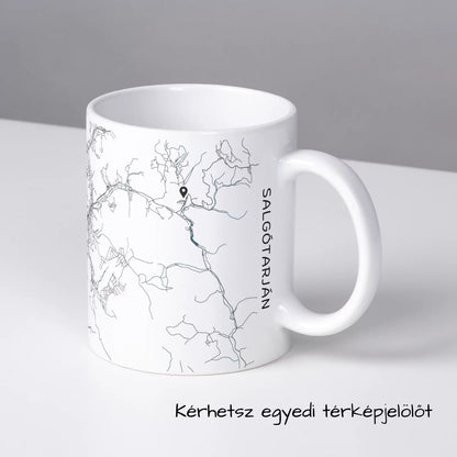 Salgótarján - Térképes bögre