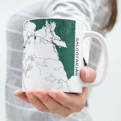 Salgótarján - Térképes bögre