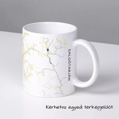 Salgótarján - Térképes bögre