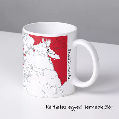 Salgótarján - Térképes bögre