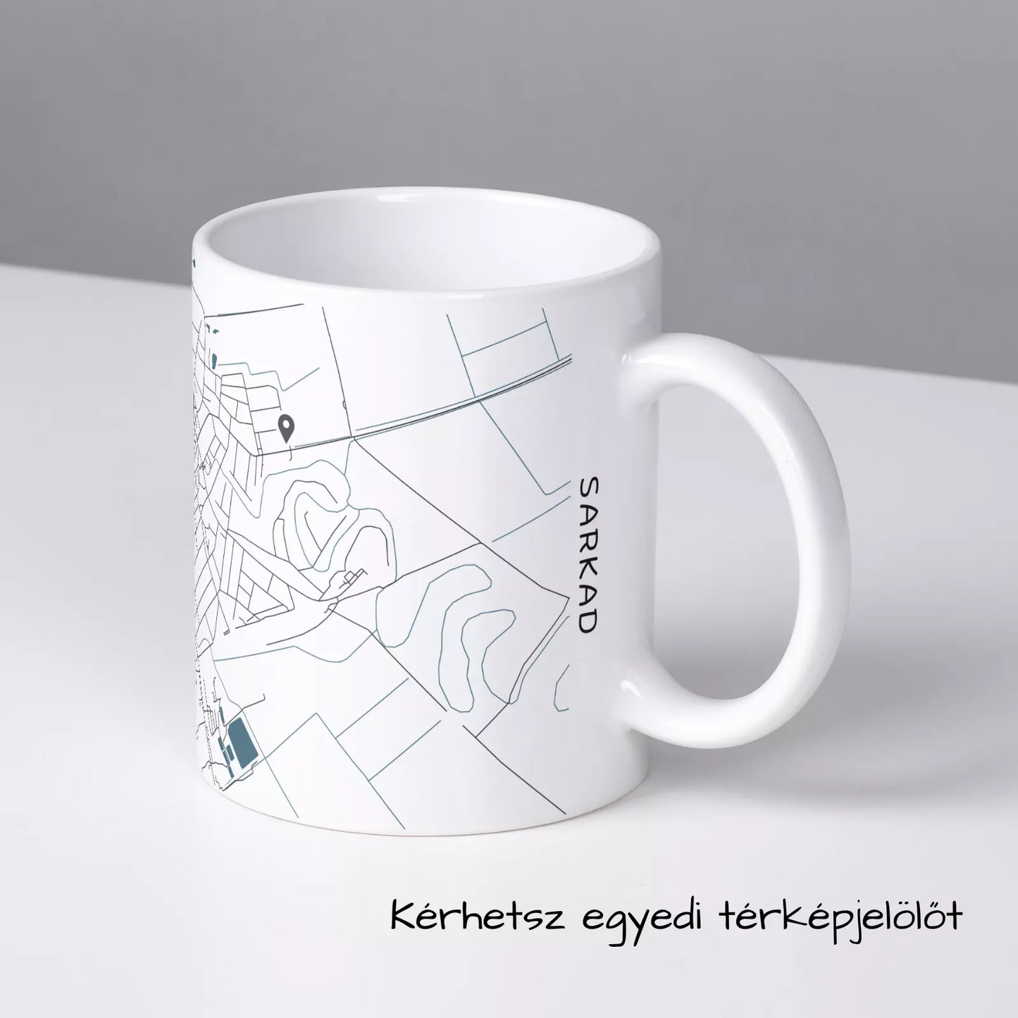 Sarkad - Térképes bögre