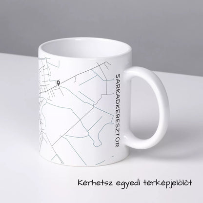Sarkadkeresztúr - Térképes bögre