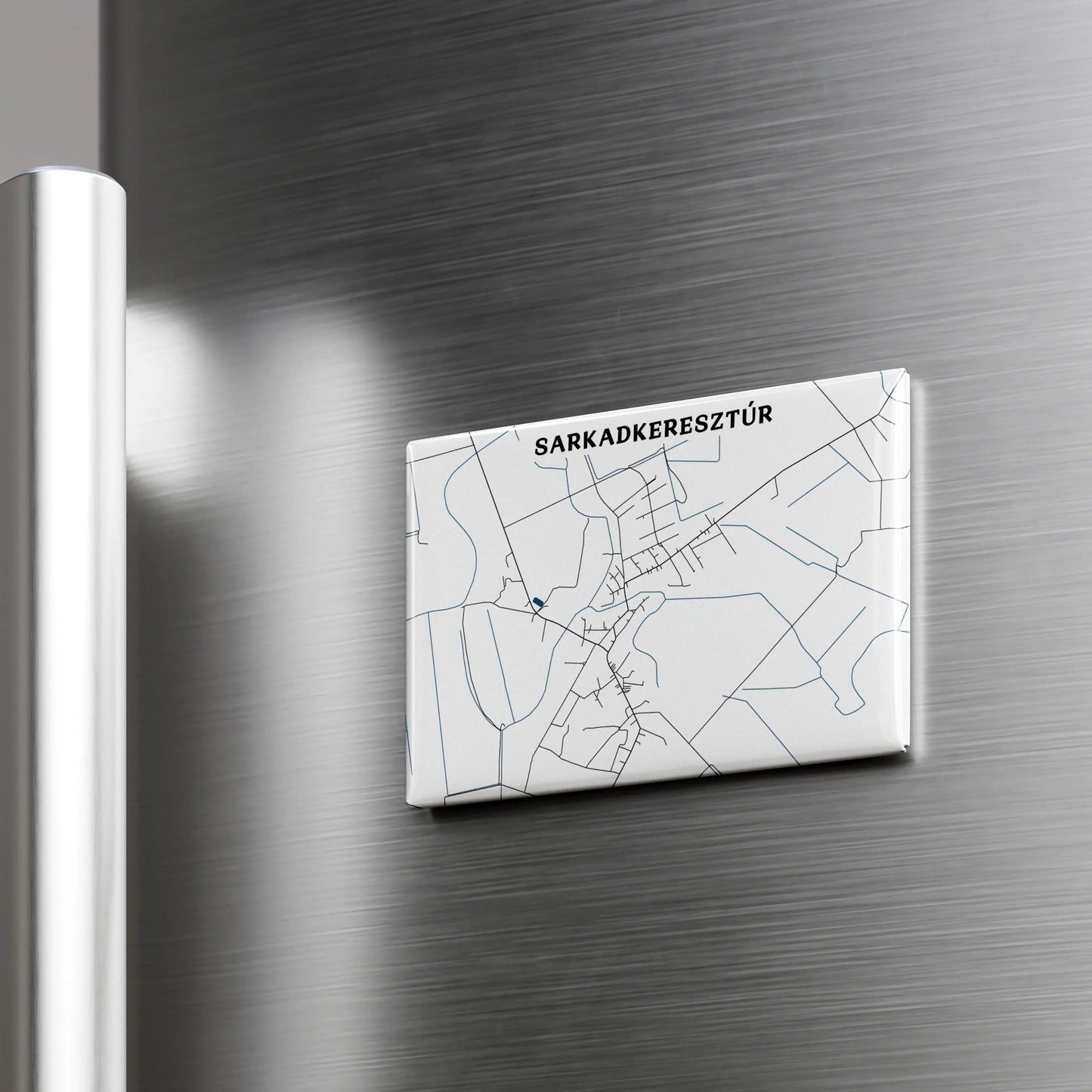 Sarkadkeresztúr - Térképes hűtőmágnes
