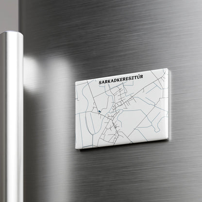 Sarkadkeresztúr - Térképes hűtőmágnes