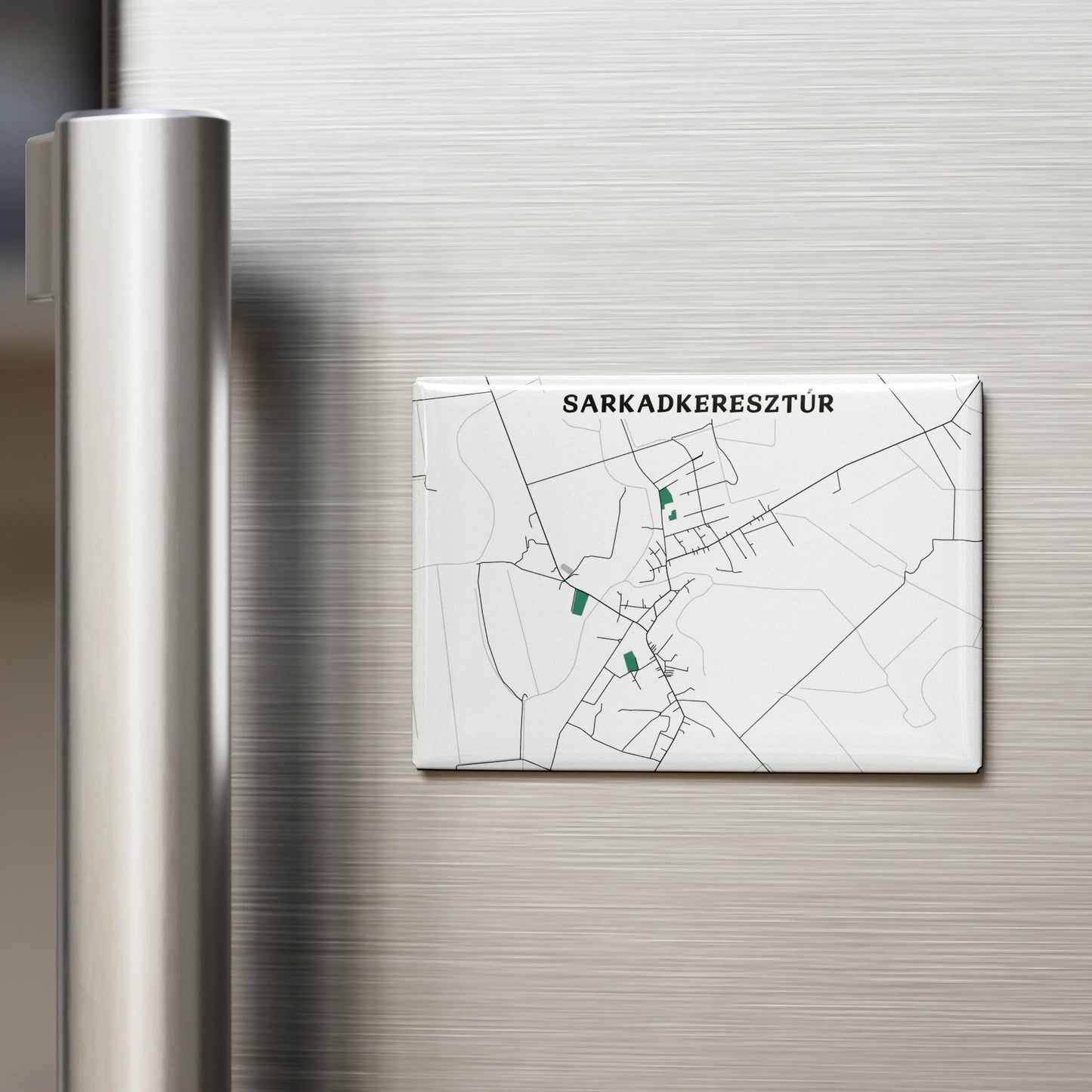 Sarkadkeresztúr hűtőmágnes