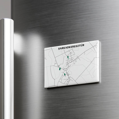 Sarkadkeresztúr - Térképes hűtőmágnes